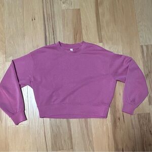 Lululemon Softstreme Perfectly Oversized Crop Crew, size 2.